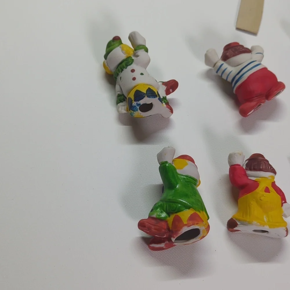 Porcelain Clown Candle Holder Set of 6 House of Lloyd Clown cake topper